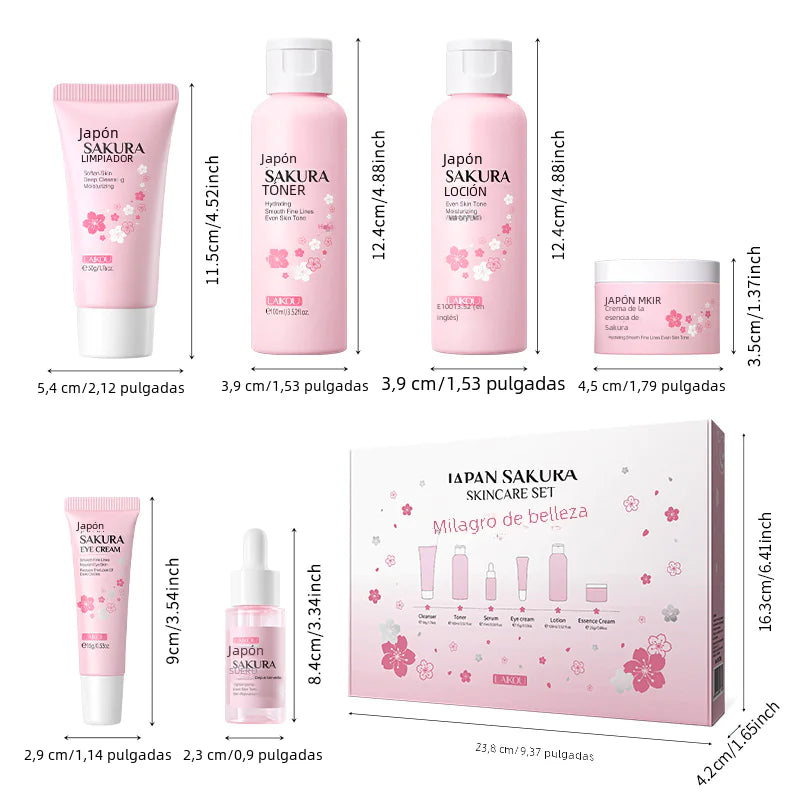 LAIKOU Cherry Blossom Skincare Set 6 Pieces