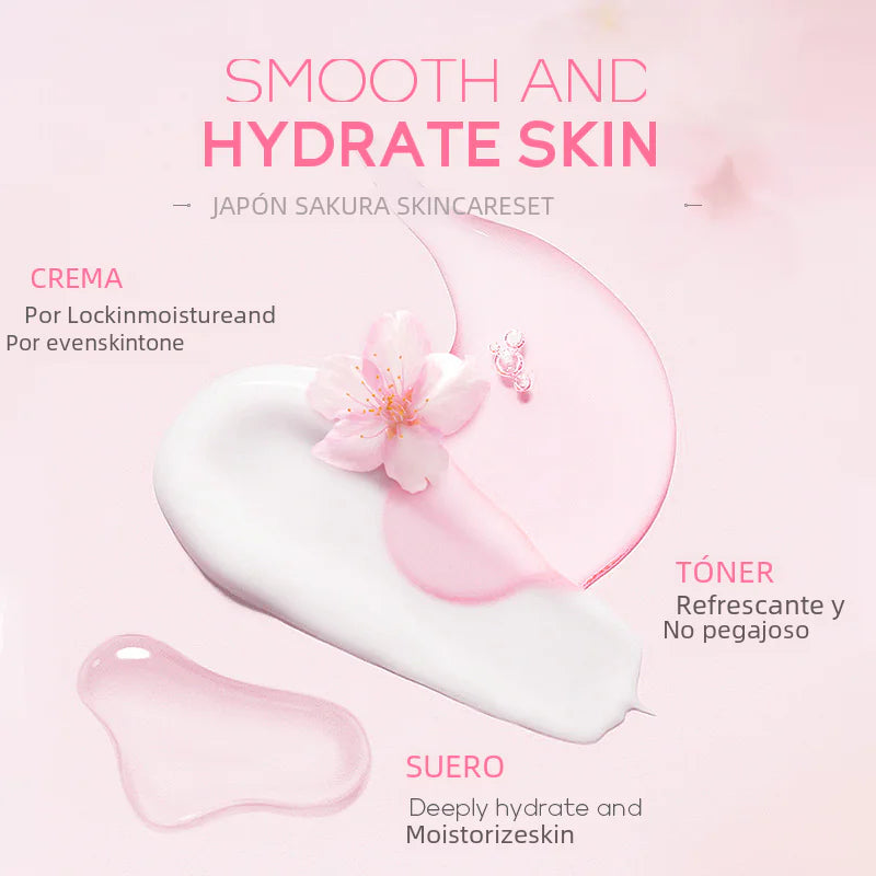 LAIKOU Cherry Blossom Skincare Set 6 Pieces