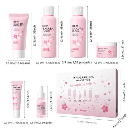 LAIKOU Cherry Blossom Skincare Set 6 Pieces