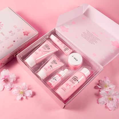 LAIKOU Cherry Blossom Skincare Set - 6 Pieces
