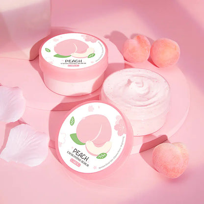 LAIKOU Peach Facial Scrub 90g for Pore Cleansing